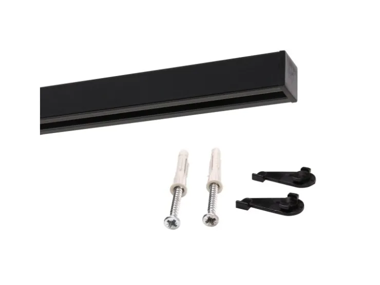 Deco-Raum Gardinenschiene nach Maß 1-Lauf Square 60cm* Vorhänge