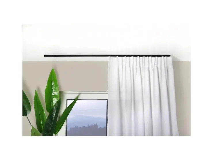 Deco-Raum Gardinenschiene nach Maß 1-Lauf Square 60cm* Vorhänge