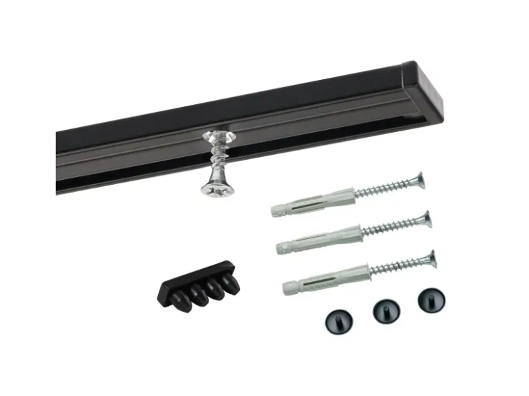 Deco-Raum Gardinenschiene nach Maß 1-Lauf Deckenmontage Minimal 160cm* Gardinenschienen