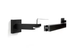 Deco-Raum Gardinenschiene nach Maß 1-Lauf Cube Schwarz 100cm