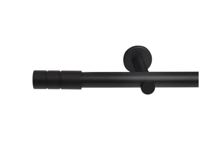 Deco-Raum Gardinenstange nach Maß 1-Lauf Zylinder Ø 25mm 440cm* Türvorhänge|Vorhänge