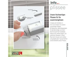 Deco-Raum Plissee Basic ohne Bohren 55x150cm Blickdicht Klemmfix