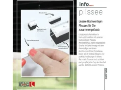 Deco-Raum Plissee Basic ohne Bohren 40x150cm Blickdicht Klemmfix