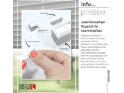 Deco-Raum Plissee Basic ohne Bohren 40x150cm Blickdicht Klemmfix* Plissees