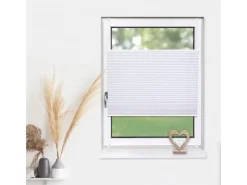 Deco-Raum Plissee Basic ohne Bohren 40x150cm Blickdicht Klemmfix* Plissees