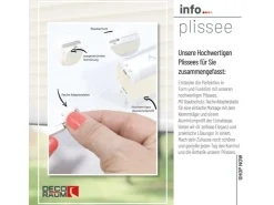 Deco-Raum Plissee Basic ohne Bohren 55x150cm Blickdicht Klemmfix* Plissees