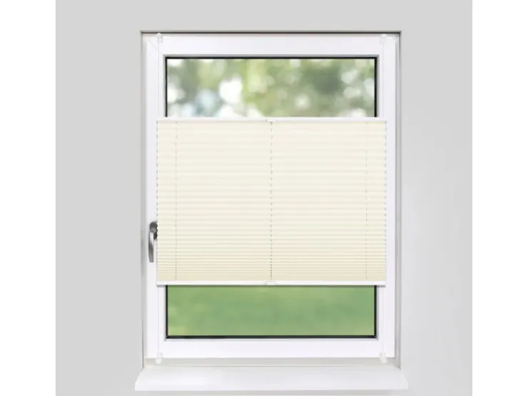 Deco-Raum Plissee Basic ohne Bohren 55x150cm Blickdicht Klemmfix* Plissees