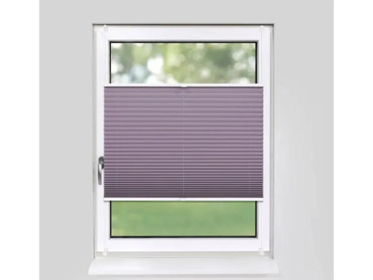 Deco-Raum Plissee Basic ohne Bohren 85x210cm Blickdicht Klemmfix