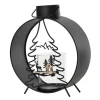 Decoris Laterne 24 cm x 10 cm x 39 cm Schwarz* Laternen