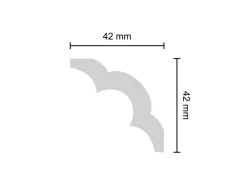 Decosa Zierprofil Emma 2 Stück 2 m Weiß* Zierprofile|Deckenplatten