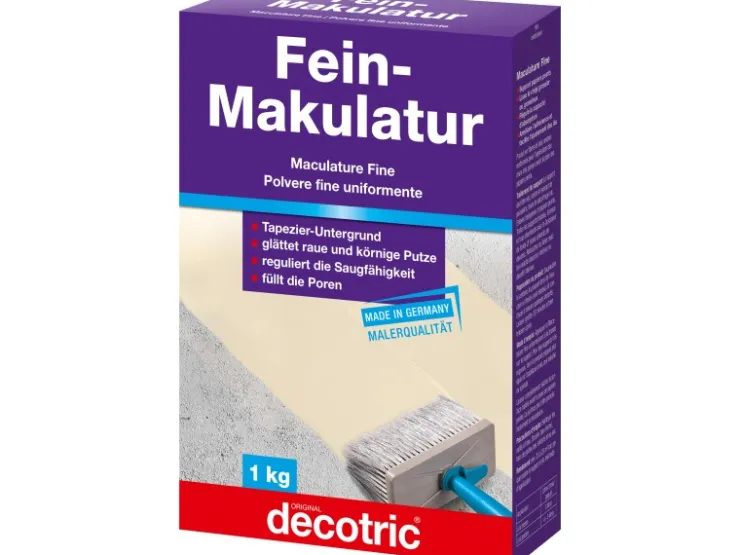 decotric Fein-Makulatur 1 kg* Tapezierzubehör