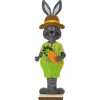 Deko-Aufsteller Hasenjunge Filz 24 cm Bunt