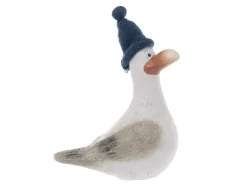 Deko-Figur Möwe Hinnerk mit Pudelmütze 2-fach Sortiert 18 cm* Dekorative Figuren