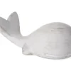 Deko-Figur Wal Beton 6 cm x 17 cm x 8 cm Grau-Weiß Gewischt* Dekorative Figuren