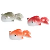Deko-Fisch Schwimmend Porzellan Farbenauswahl 3 cm Rot/Orange/Grau