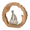Deko-Ring mit Segelboot 20 cm