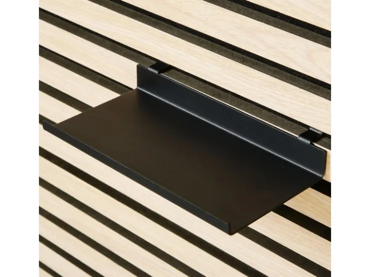 Denpanels Regal schwarz für Akustikpaneel 20 cm inkl. Schrauben