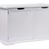 Dobar Design Katzenschrank XL Katzenhöhle 95 x 54 x 57,5 cm Weiß* Katzenbedarf