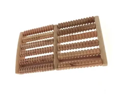 Dewello Hochwertiger Fussroller Fussmassage Stressreduzierung Entspannung Holz 2 X 6 Rollen Über 1000 Massagenoppen