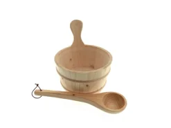 Dewello Sauna Zubehoer Set | Saunathermometer Hygrometer Sanduhr Aufguss Eimer & Saunakelle |Saunazubehoer Für Zuhause* Malerbedarf