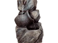 Dobar Design-Zimmerbrunnen Polyresin in Felsen-Optik Grau* Zimmerbrunnen