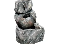 Dobar Design-Zimmerbrunnen Polyresin in Felsen-Optik Grau* Zimmerbrunnen
