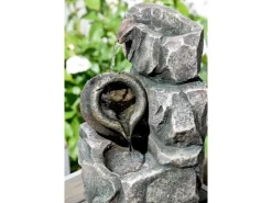 Dobar Design-Zimmerbrunnen Polyresin in Felsen-Optik Grau* Zimmerbrunnen