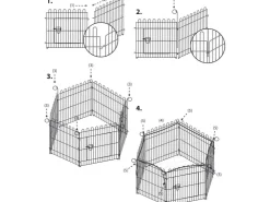 Dobar Freilaufgehege-Set 6-eckig* Kleintierbedarf