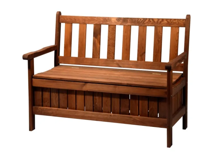 Dobar Gartenbank 2-Sitzer Kiefernholz geölt Braun 89 x 115 x 58 cm FSC®* Sitzbänke