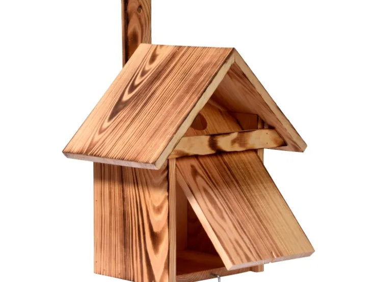 Dobar Geflammter Nistkasten mit Anflugleiste 23,5 cm x 17,5 cm x 33 cm Kiefer* Vogelbedarf