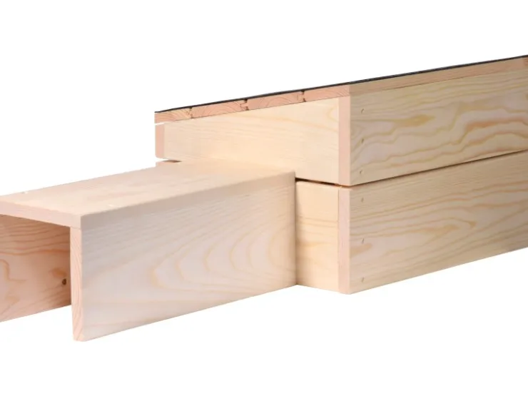 Dobar Igelhaus Bausatz 74,5 x 29 x 24 cm Schwarz FSC®