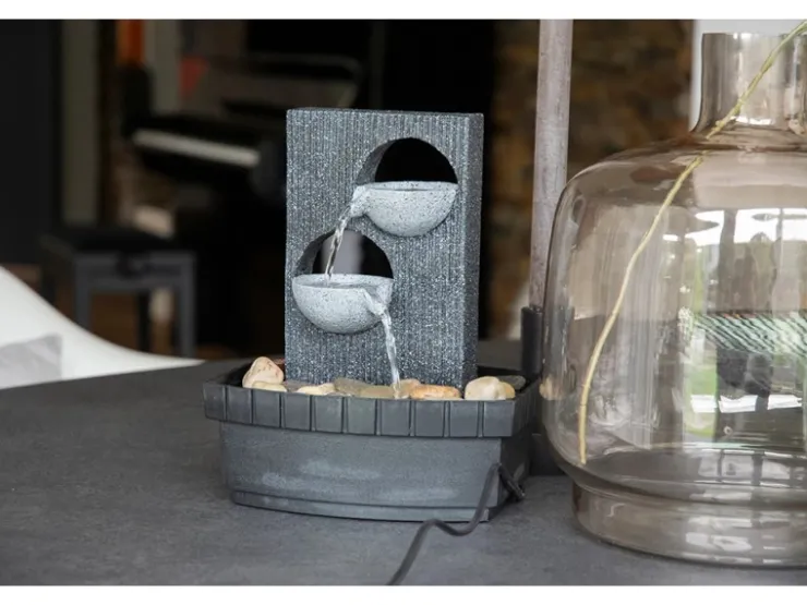 Dobar Indoor-Brunnen 2 Becken 26 cm x 20,5 cm x 16,5 cm* Zimmerbrunnen