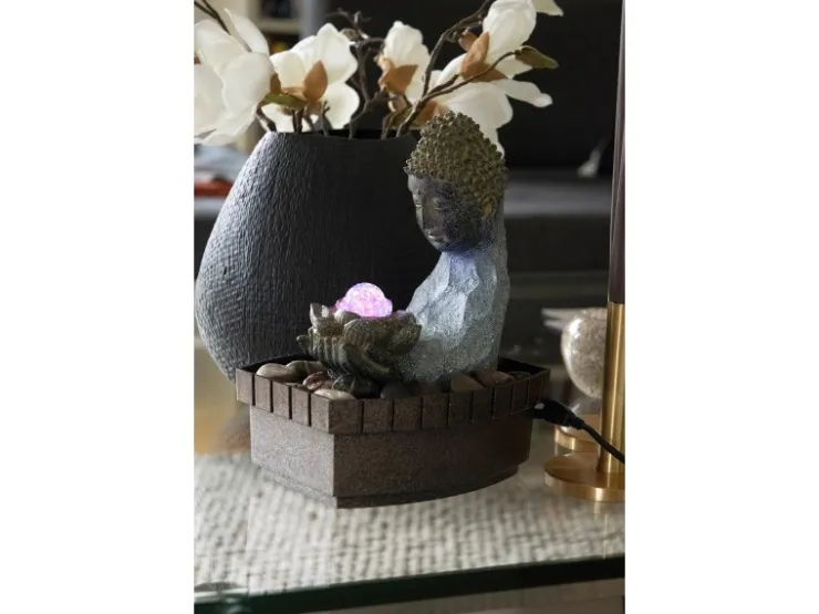 Dobar Indoor-Brunnen Buddha 27 cm x 20,5 cm x 16,5 cm* Zimmerbrunnen