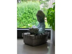 Dobar Indoor-Brunnen Buddha 27 cm x 20,5 cm x 16,5 cm* Zimmerbrunnen
