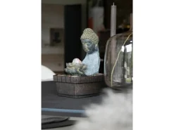 Dobar Indoor-Brunnen Buddha 27 cm x 20,5 cm x 16,5 cm* Zimmerbrunnen