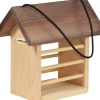 Dobar Meisenknödelhalter Kieferholz Futterstation für Wildvögel 22 x 14 x 21 cm* Vogelbedarf