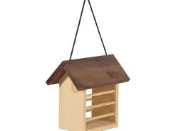 Dobar Meisenknödelhalter Kieferholz Futterstation für Wildvögel 22 x 14 x 21 cm* Vogelbedarf