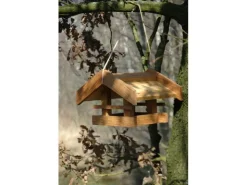 Dobar Vogelfutterhaus Basis Eichenholz* Vogelbedarf