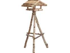 Dobar Vogelfutterhaus Birke 48 x 46 x 122 cm FSC®* Vogelbedarf