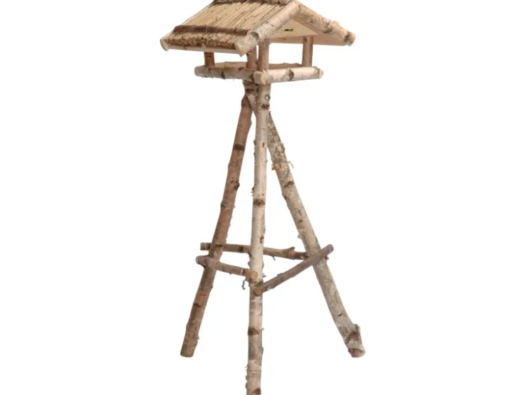 Dobar Vogelfutterhaus Birke 48 x 46 x 122 cm FSC®* Vogelbedarf