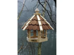 Dobar Vogelfutterhaus mit Holzschindeln* Vogelbedarf