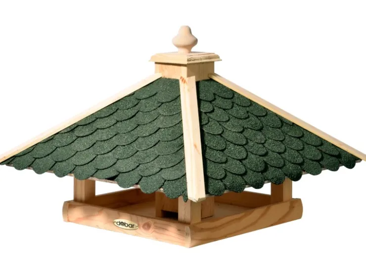 Dobar Vogelhaus Bitumen-Dachschindeln Grün 54 x 54 x 38 cm FSC®* Vogelbedarf