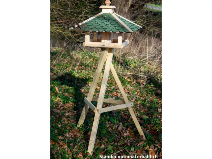 Dobar Vogelhaus Bitumen-Dachschindeln Grün 54 x 54 x 38 cm FSC®* Vogelbedarf