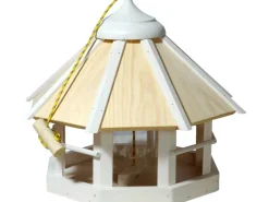 Dobar Vogelhaus Camouflage 8-Eckig mit Futtersilo Hängend FSC®* Vogelbedarf