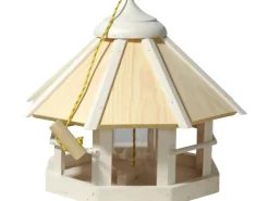 Dobar Vogelhaus Camouflage 8-Eckig mit Futtersilo Hängend FSC®* Vogelbedarf