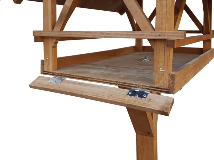 Dobar Vogelhaus Westfalen mit Futterhaus 78 cm x 62 cm x 58 cm Kiefer