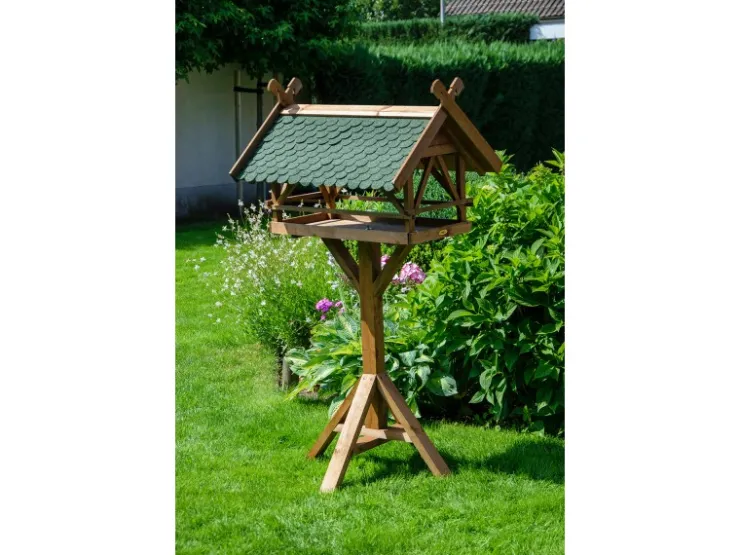 Dobar Vogelhaus Westfalen mit Futterhaus 78 cm x 62 cm x 58 cm Kiefer