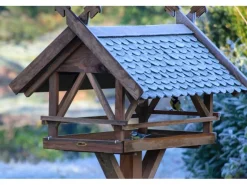 Dobar Vogelhaus Westfalen mit Futterhaus 78 cm x 62 cm x 58 cm Kiefer