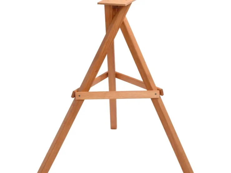 Dobar Vogelhaus-Ständer 66,5 x 66,5 x 84 cm Braun dreibeinig Eiche