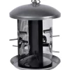 Dobar XXL Futterspender mit 2 Kammern 24 cm x 24 cm x 33 cm Metall* Vogelbedarf